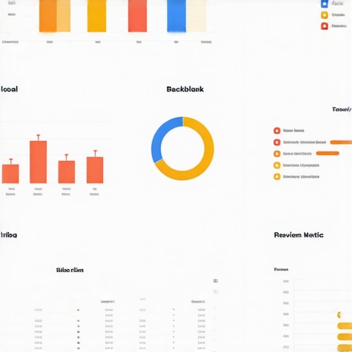 A comprehensive dashboard showing local search performance analytics
