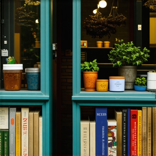 A busy local shop with happy customers and active community involvement.