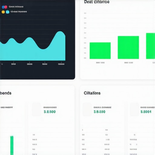 Analytics dashboard showing local ranking trends, citations, and reviews