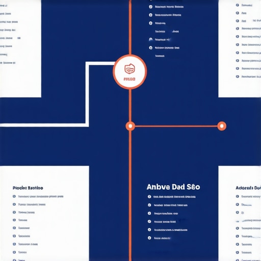 Infographic depicting expert-level local SEO tactics including schema markup, community engagement, and review management.