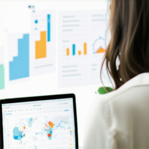 Person reviewing local SEO and map rankings on computer