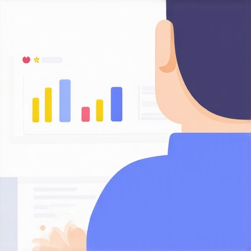 Business owner updating Google My Business listing on a computer