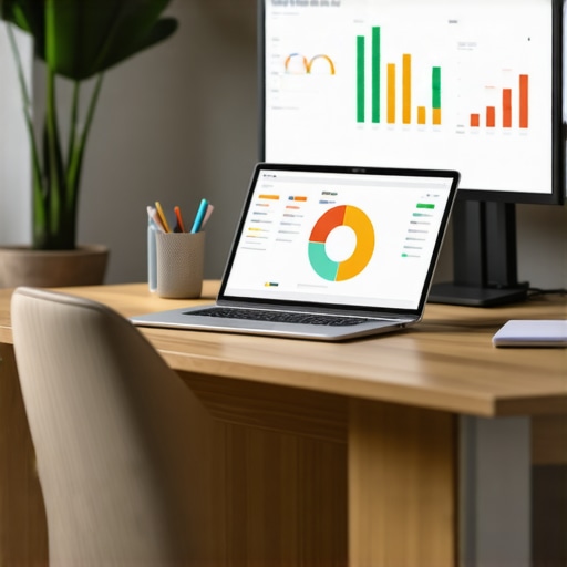 Essential Tools for Local SEO Maintenance Laptop with SEO analytics and local ranking dashboards