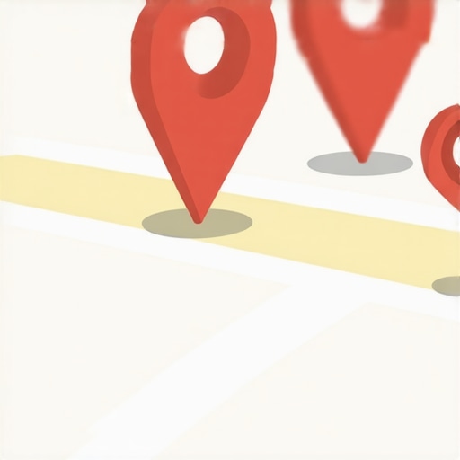 Local Map Optimization Illustration A detailed map showing verified business listings, emphasizing map optimization strategies