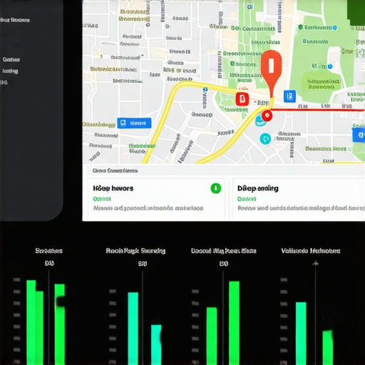 A data-driven visualization of review velocity and local map ranking factors.