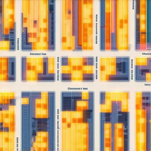 A digital heatmap showing local map ranking signals and proximity radius for a business.