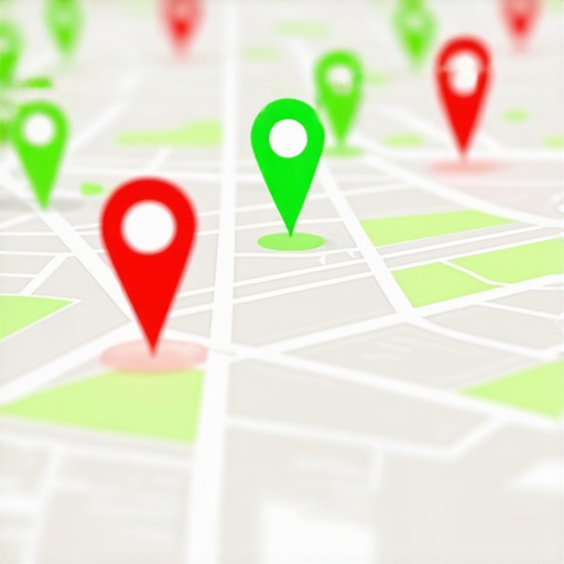 Local SEO grid tracking software showing rank positions for a business to maintain map domination.