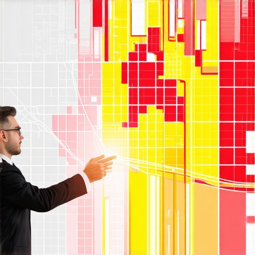 A digital heat map illustrating map pack ranking distribution and local visibility for a professional firm.