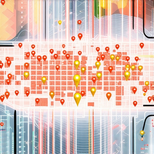 Analyzing Local Map Pack Data Visualization Heatmap showing local business ranking visibility across a city grid