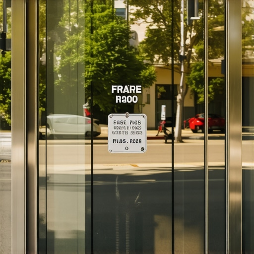 A professional office storefront showing permanent signage and address for Google Business Profile verification.