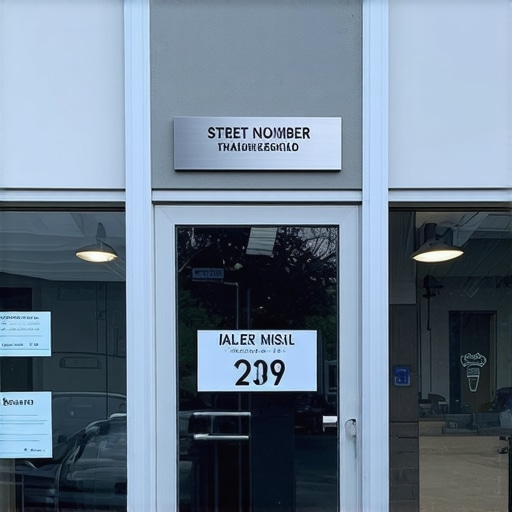 Professional storefront with permanent signage for Google Business verification