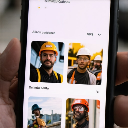 A smartphone displaying a Google Business Profile with real-world customer images.