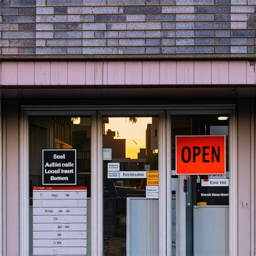 A local business storefront with a visible address and neighborhood landmarks to boost map ranking