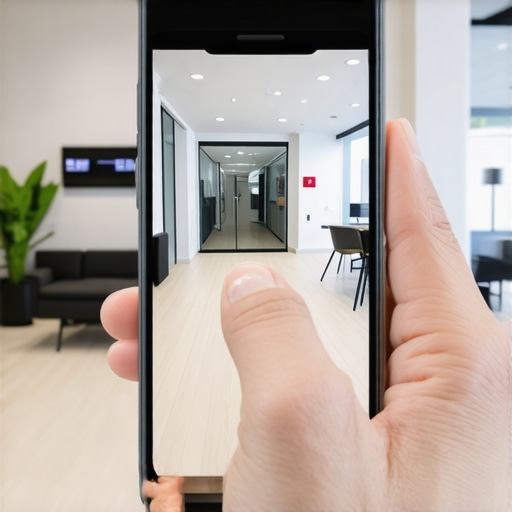Business verification video for Google Maps A smartphone recording an office tour for Google Business Profile verification