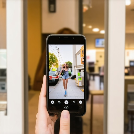 A business owner recording a verification video for their local map profile.