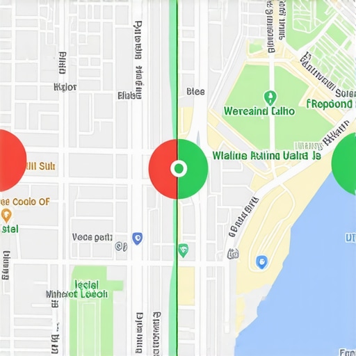 Expanding your local map ranking radius A map showing a business expanding its reach from a single zip code to an entire city.