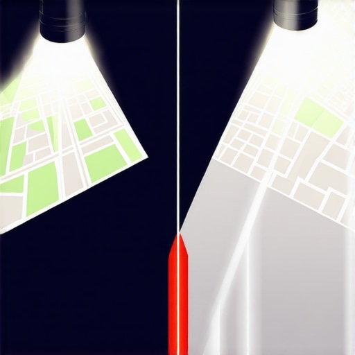 Comparison of wide service area vs focused local map ranking strategy.