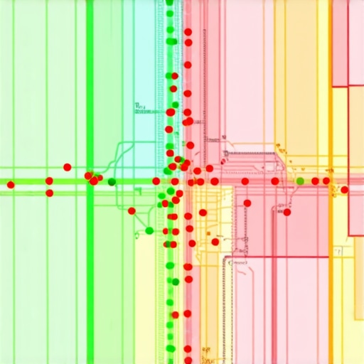 Visual representation of local map rankings using a grid tracking tool across a city environment