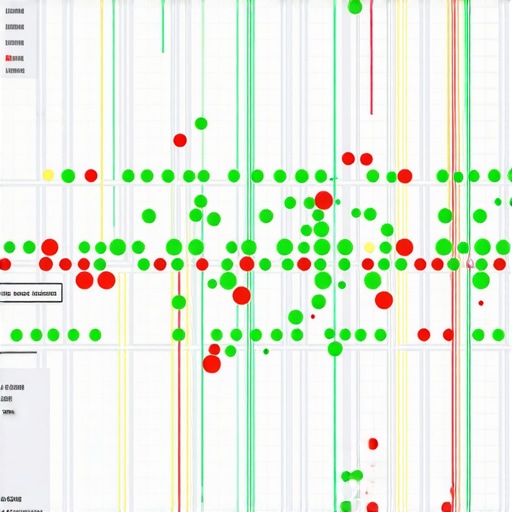 A digital map showing a grid of ranking circles over a city to illustrate local map pack reach.