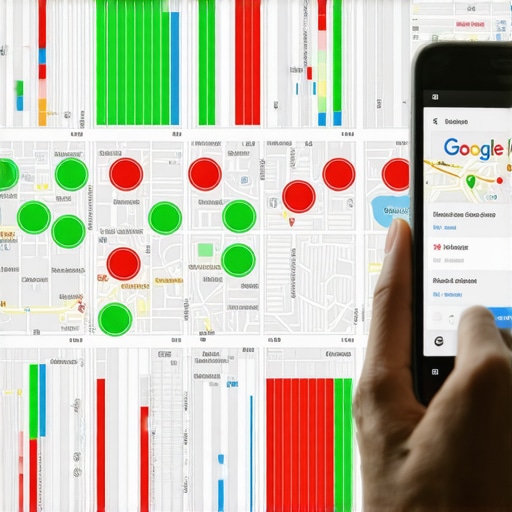 A person using a local grid tracker tool to monitor google my business rank and map pack domination.