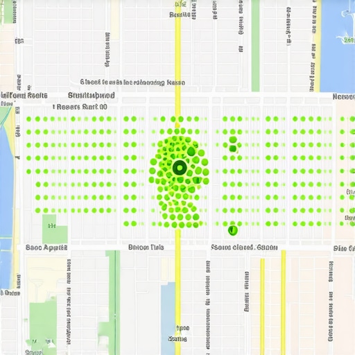 Visual representation of local map ranking data using a grid tracking tool.