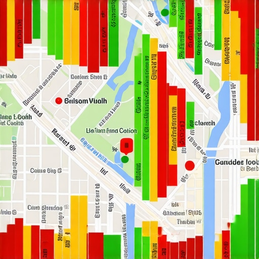Local SEO Heat Map Ranking Tool A visual representation of a local map ranking grid showing search visibility across a city.