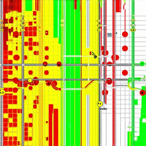 A visual representation of local map ranking data using a grid-based heat map tool.