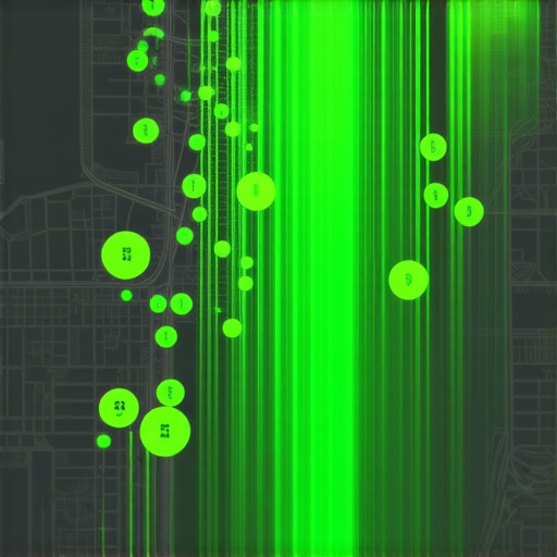 A grid-based ranking tool showing local map dominance across different neighborhoods.