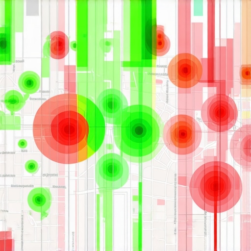 Local SEO Proximity Heatmap Analysis A heatmap showing how a business ranks across different neighborhoods in a city.