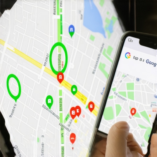 Professional rank tracking tool showing local map pack visibility across a specific neighborhood grid.