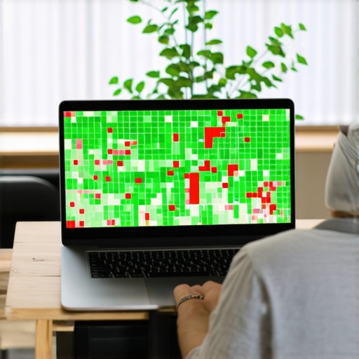A digital map showing local business ranking across various neighborhoods to help with local maps domination strategy.