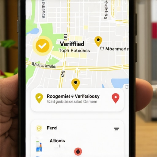 Maintaining top local map rankings and verification signals on a mobile device.