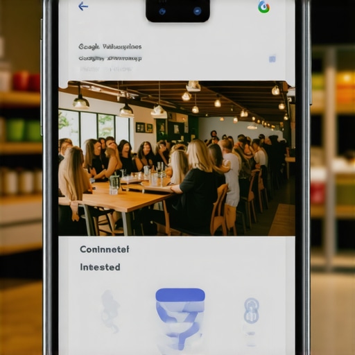 Optimizing Google Business Profile Events for Local SEO A mobile view of a business event post on Google Maps showing interaction buttons.