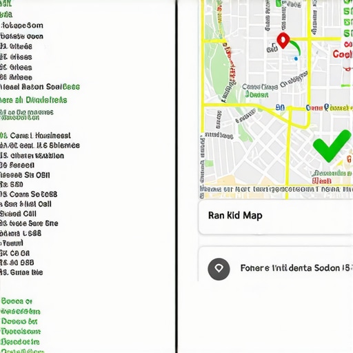 A comparison of messy vs clean local business data showing the impact on map rankings.