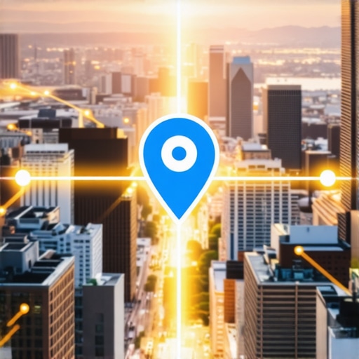 Illustration of local SEO data synchronization between a website and Google Maps.