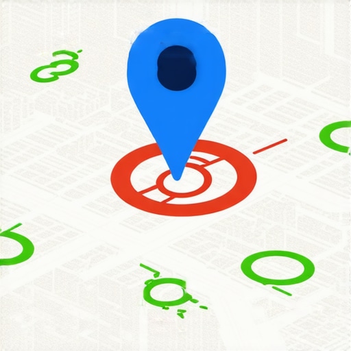 Diagram illustrating how moving a business to a high-competition city center can shrink its effective map ranking radius.