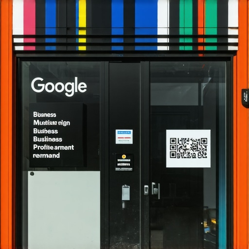 High-quality photo of a storefront with clear signage and address for Google Business verification.