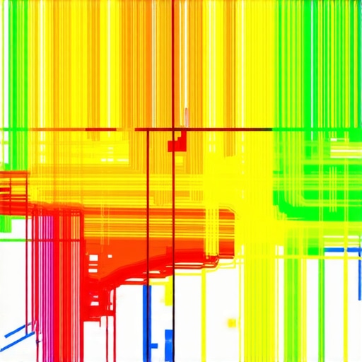 A heatmap showing how customer movement density influences Google Maps rankings