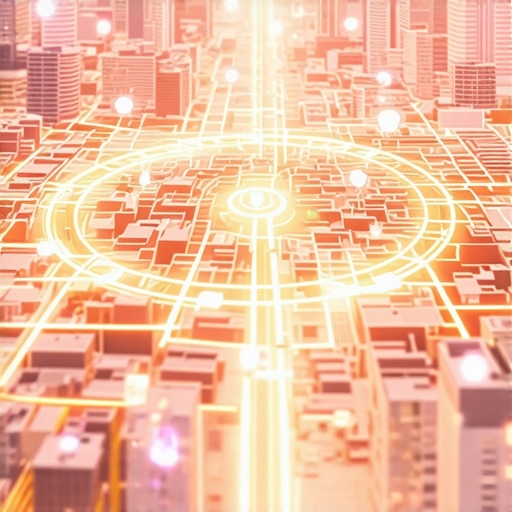 A digital visualization of a business expanding its reach on Google Maps using advanced SEO strategies.
