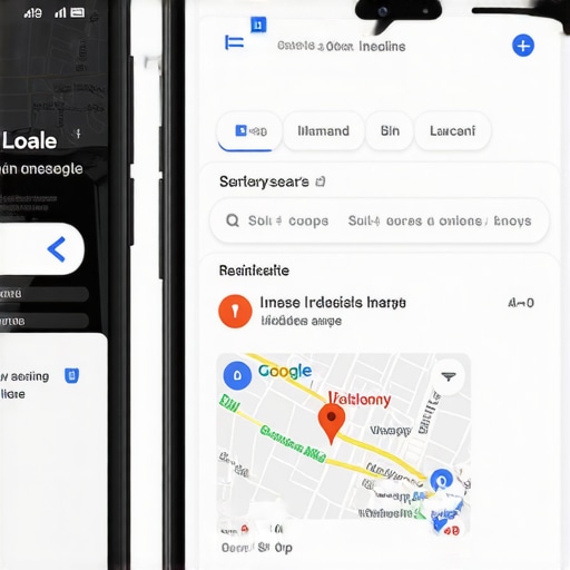 Comparison of Google Maps search results showing how proximity affects business visibility.
